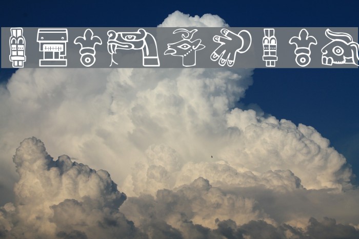 Aztekbats Font examples