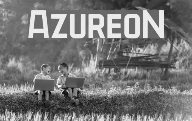 AzureoN Font examples