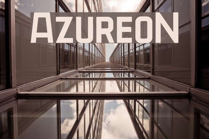 AzureoN Font examples