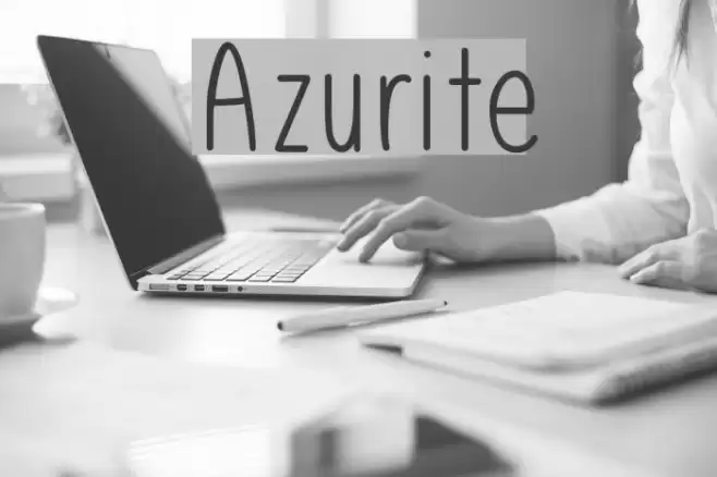 Azurite Font examples