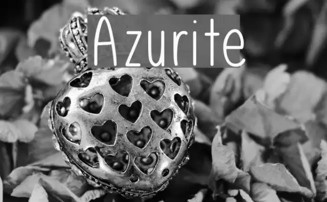 Azurite Font examples