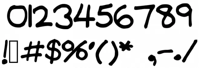 AzzurBubblegum Font OTHER CHARS