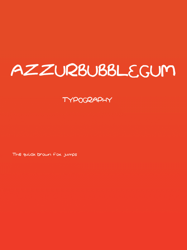 AzzurBubblegum Poster