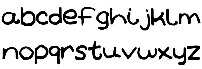 AzzurBubblegum Font LOWERCASE