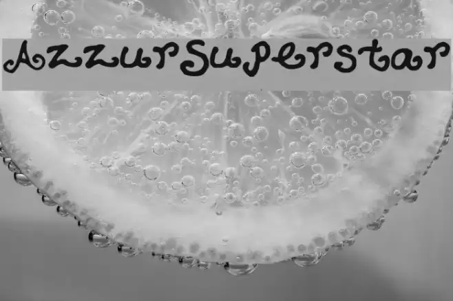 AzzurSuperstar Font examples