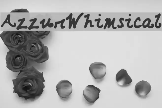 AzzurWhimsical Schriftart examples