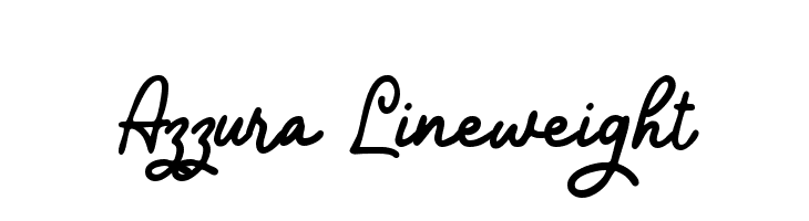 Azzura Lineweight  Frei Schriftart Herunterladen