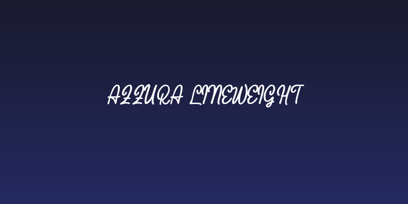 Azzura Lineweight Social Header