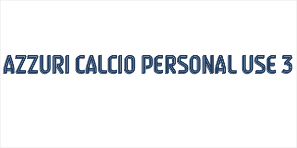 Azzuri Calcio Personal Use 3 Logo