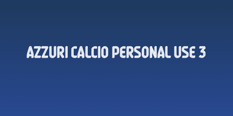 Azzuri Calcio Personal Use 3 Social Header
