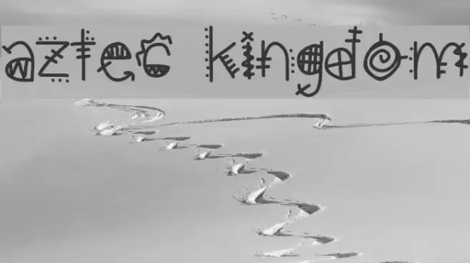 aztec kingdom Font examples