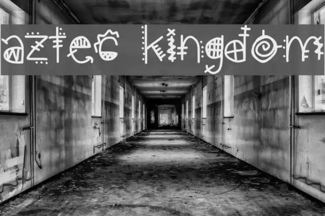 aztec kingdom Font examples