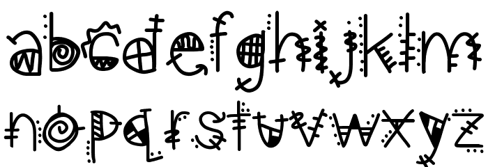 aztec kingdom Font LOWERCASE