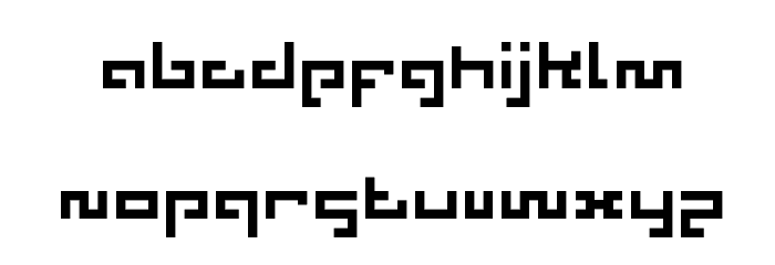 aztech Regular Font LOWERCASE