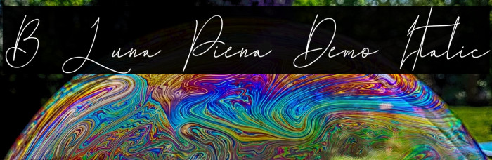 B Luna Piena Demo Italic Example 1
