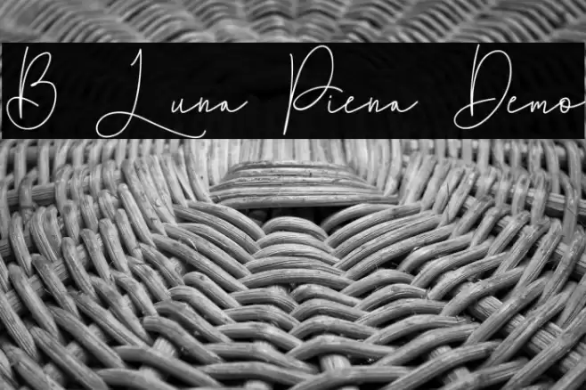 B Luna Piena Demo Font examples