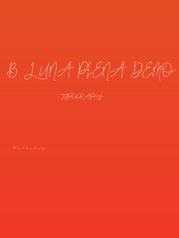 B Luna Piena Demo Poster
