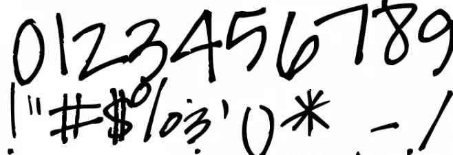 B-McE Font OTHER CHARS