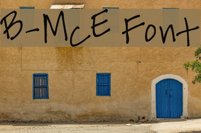 B-McE फ़ॉन्ट examples