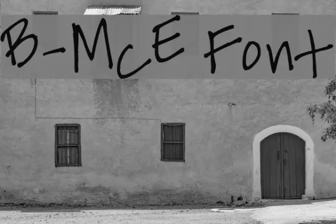 B-McE Font examples
