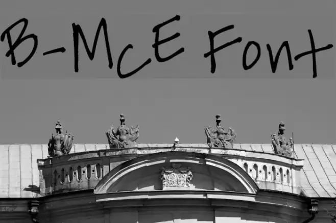 B-McE Font examples