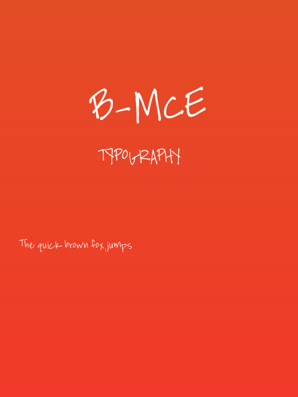 B-McE Poster