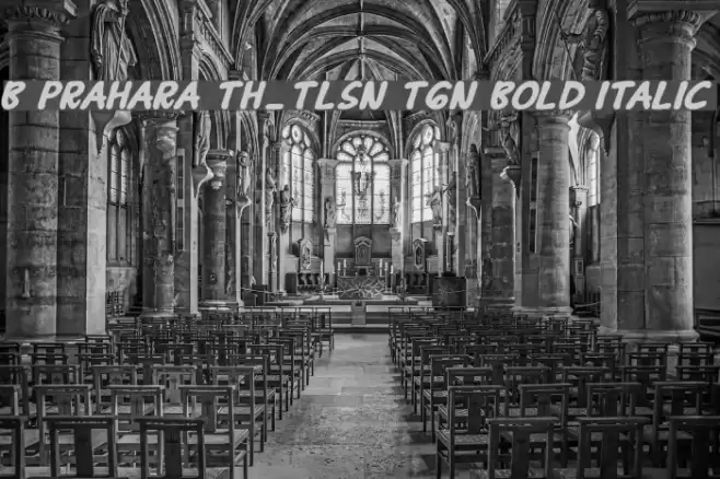 B Prahara TH_Tlsn Tgn Bold Italic Font examples
