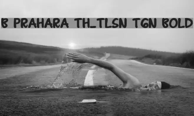 B Prahara TH_Tlsn Tgn Bold फ़ॉन्ट examples
