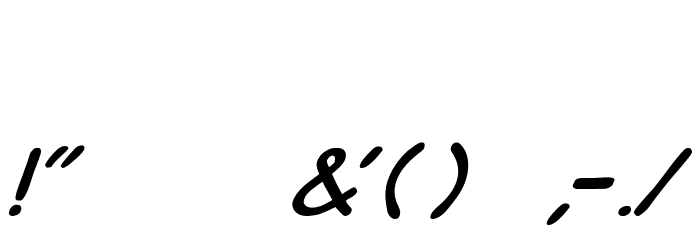 B Prahara TH_Tlsn Tgn Italic Font OTHER CHARS