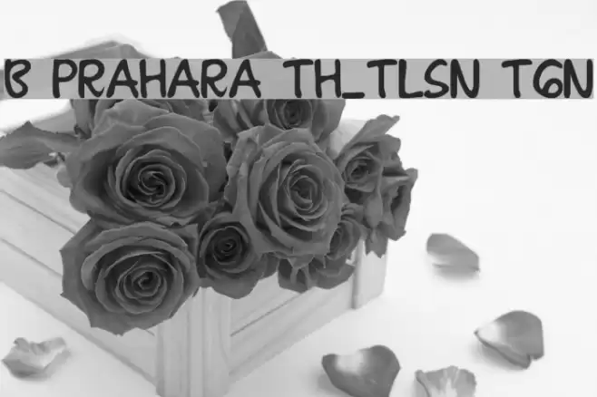 B Prahara TH_Tlsn Tgn फ़ॉन्ट examples