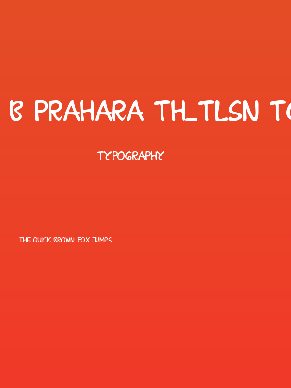 B Prahara TH_Tlsn Tgn Poster