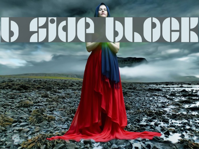 B SIDE BLOCK Font examples