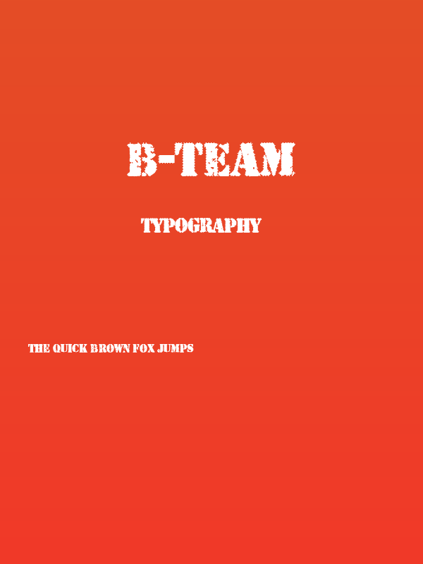 B-TEAM Poster