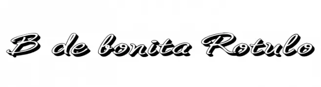 B de bonita Rotulo  नि: शुल्क फ़ॉन्ट्स डाउनलोड