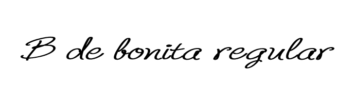 B de bonita regular Fonte