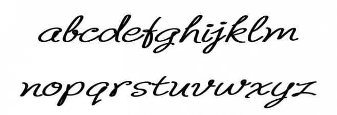 B de bonita regular Font Litere mici