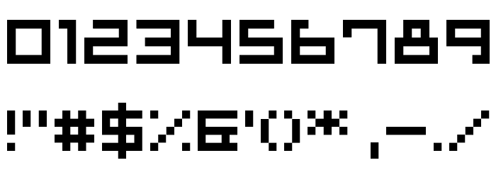 B1 5x5 Regular Font OTHER CHARS