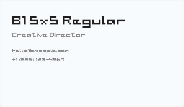 B1 5x5 Regular Business Card