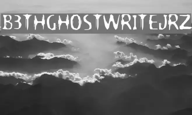 B3th-Ghostwrite-JRZ Font examples