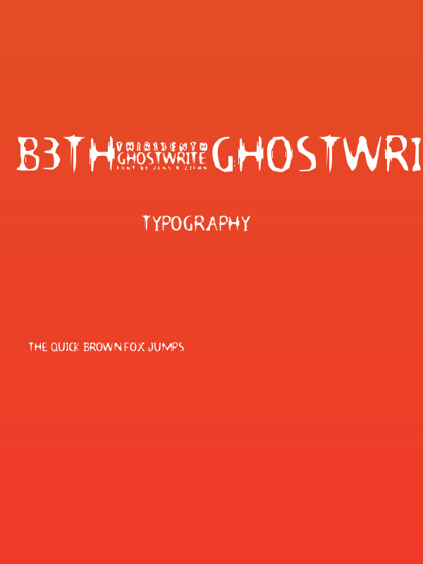 B3th-Ghostwrite-JRZ Poster
