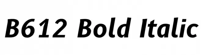B612 Bold Italic  les polices de caractères gratuit tlcharger