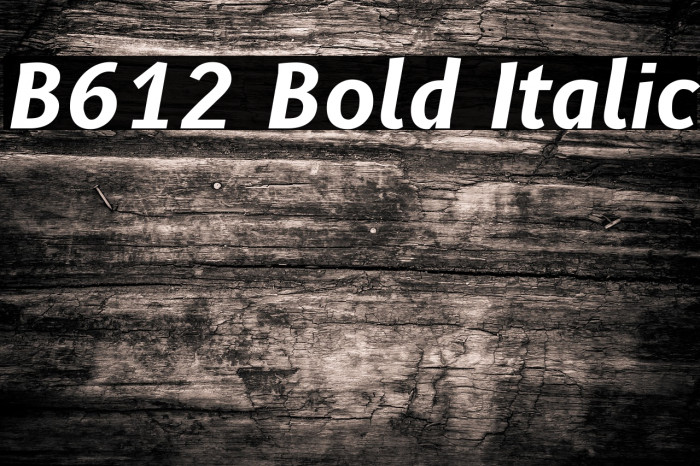 B612 Bold Italic Font examples
