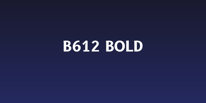 B612 Bold Social Header