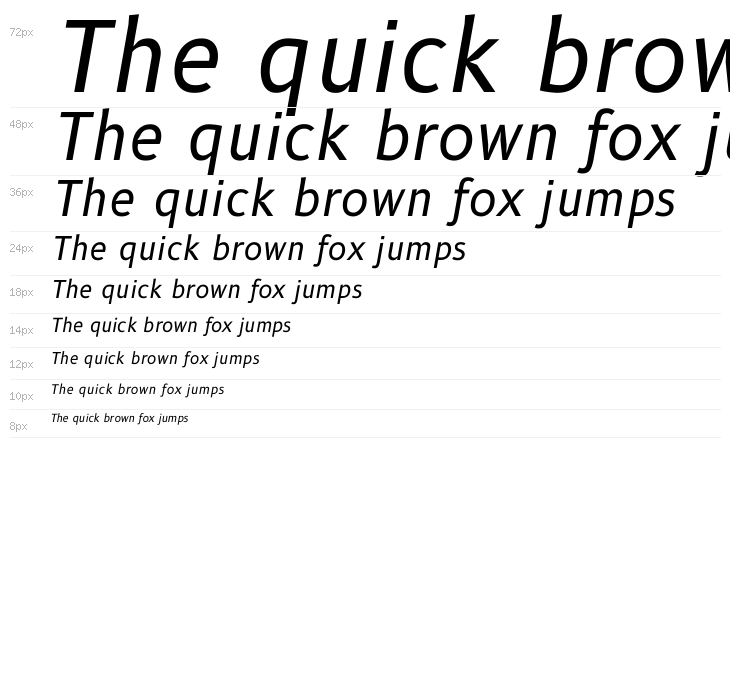 B612 Italic Waterfall