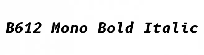 B612 Mono Bold Italic  baixar fontes gratis