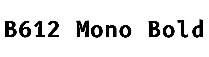B612 Mono Bold  Descarca Fonturi Gratis