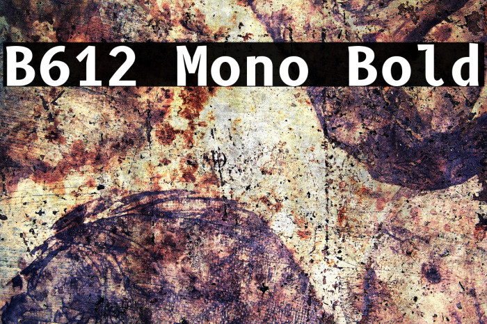B612 Mono Bold Font examples