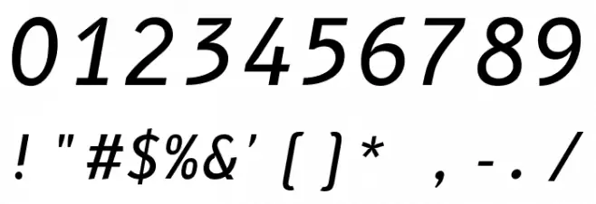 B612 Mono Italic Fonte OUTROS PERSONAGENS