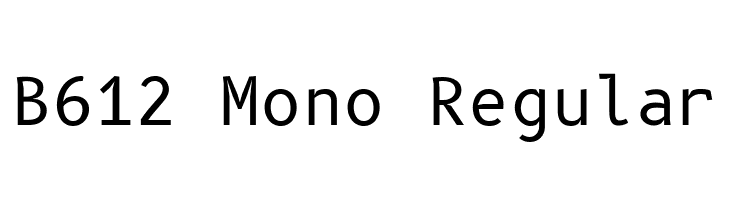 B612 Mono Regular  Descarca Fonturi Gratis