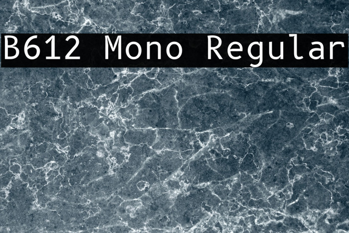 B612 Mono Regular Font examples